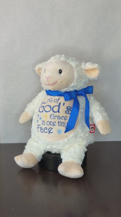 Cubbies® Embroidered Stuffed Animal - Lamb - God's Grace