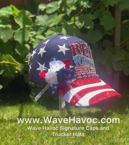 Baseball Hat - "Red, White & Boujee" Fourth of July Cap